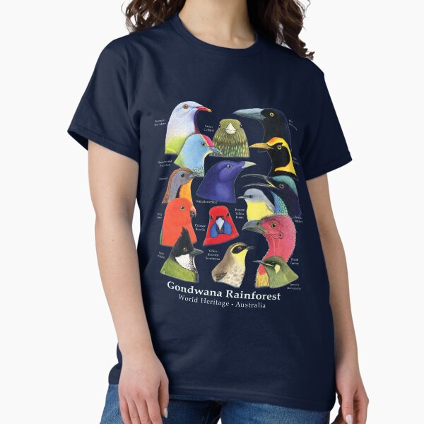 Vista previa del artículo con la obra «Aves de la selva tropical de Gondwana de Australia - Recaudación de fondos para BirdLife Australia», diseñado y vendido por Paula Peeters.