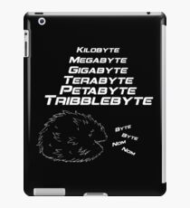 Tribblebyte - Black Background iPad Case/Skin