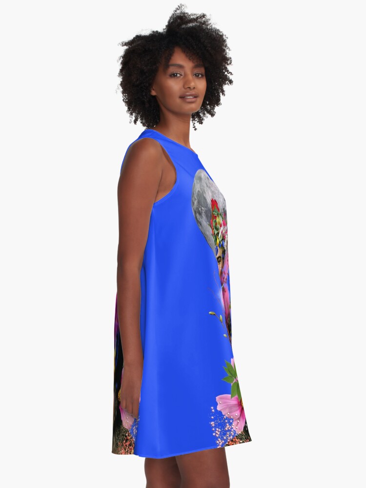 Alternate view of I drank to drown my sorrows, but the damned things learned how to swim. A-Line Dress