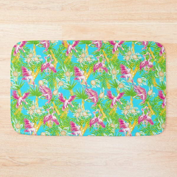 Item preview, Tropical Spoonbills :: Pineapples and Palm Tree Lilly Pulitzer Inspired :: I love when you ruffle my feathers  designed and sold by tinaschofield.