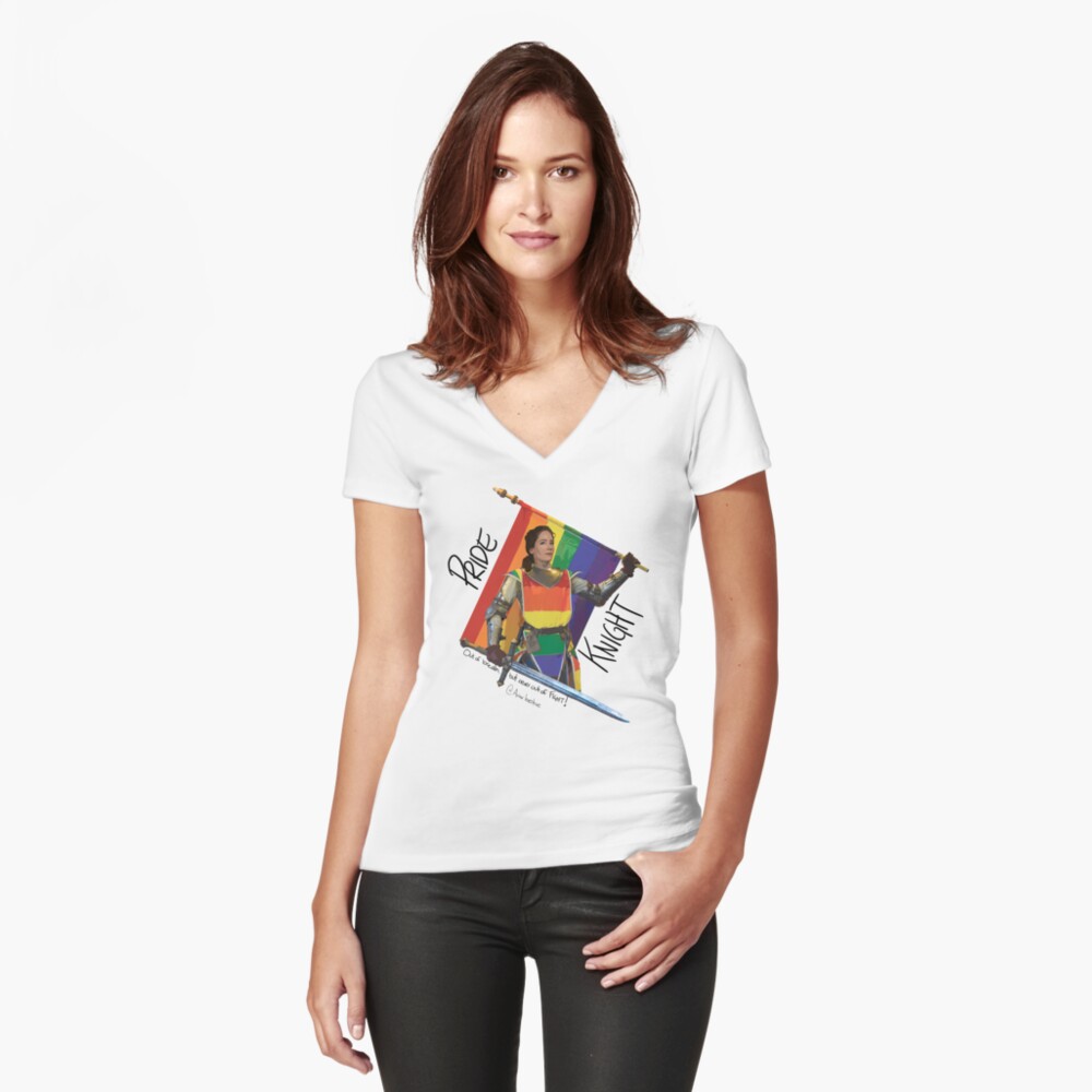 Item preview, Fitted V-Neck T-Shirt designed and sold by archerinventive.