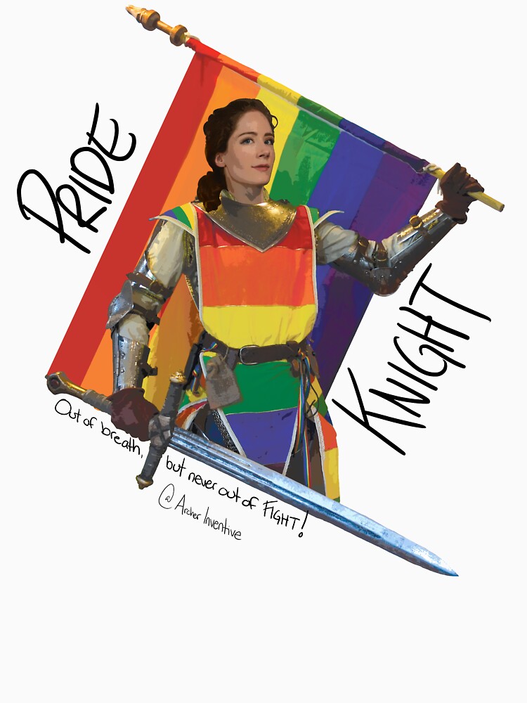 Thumbnail 3 of 3, Fitted Scoop T-Shirt, PRIDE KNIGHT designed and sold by archerinventive.