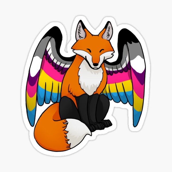 Rainbow Fox Stickers Redbubble - fennec fox for shyfoox roblox