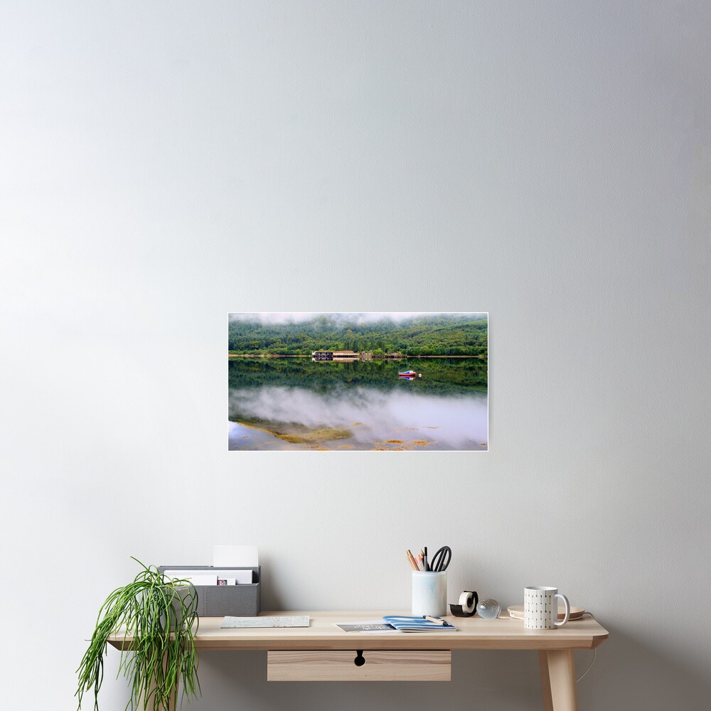 Misty Loch Long Argyll Poster