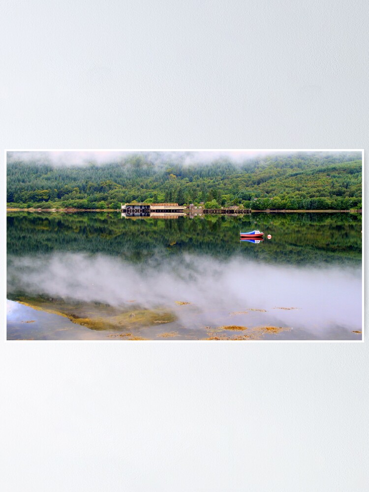 Alternate view of Misty Loch Long Argyll Poster