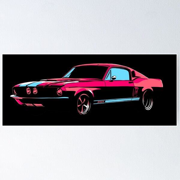Item preview, Mustang Shelby GT 500 T-Shirt & Stickers designed and sold by JeromeArt.