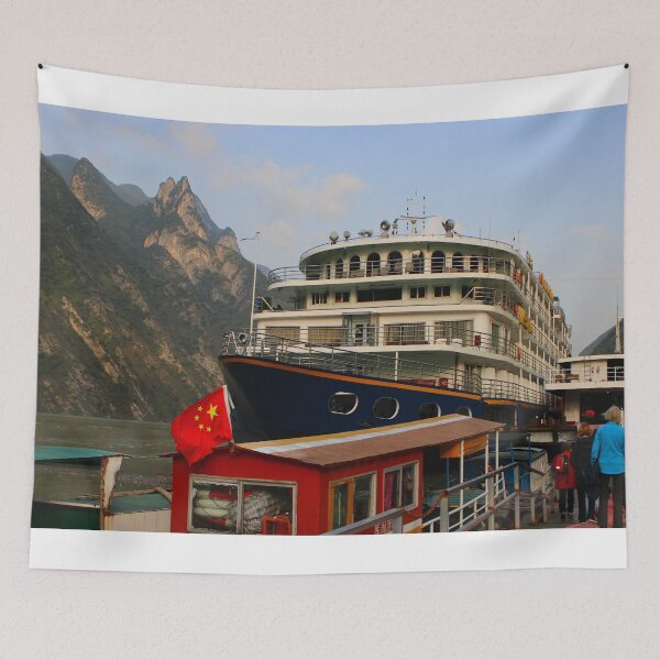 Item preview, Yangtze River and boats, China designed and sold by FranWest.