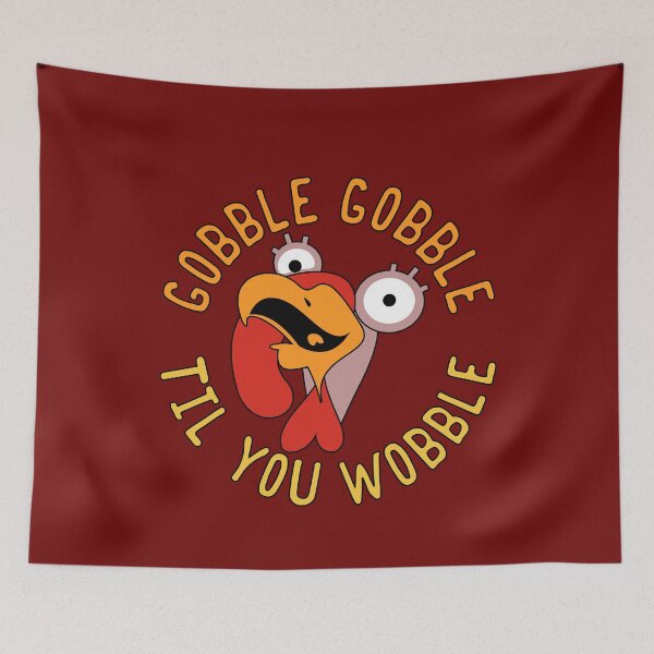 Aperçu de l'œuvre Gobble Gobble Til You Wobble La Turquie Thanksgiving créée et vendue par CoolTees.