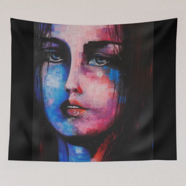 Item preview, wild woman acrylic painting designed and sold by Yuna26.