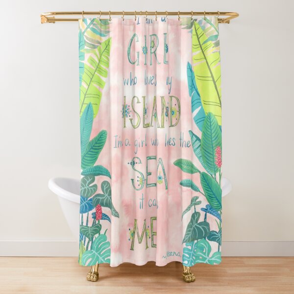 Island Girl Ocean Girl Shower Curtain