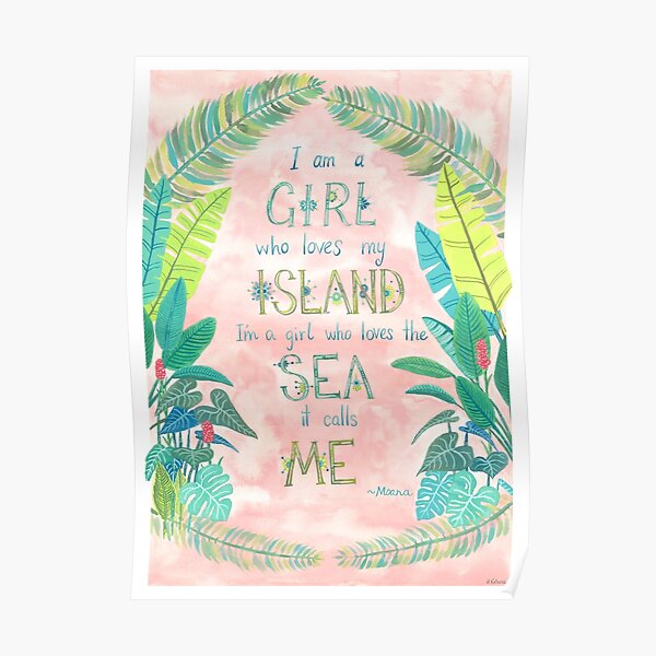 Island Girl Ocean Girl Poster