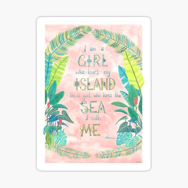 Island Girl Ocean Girl Sticker