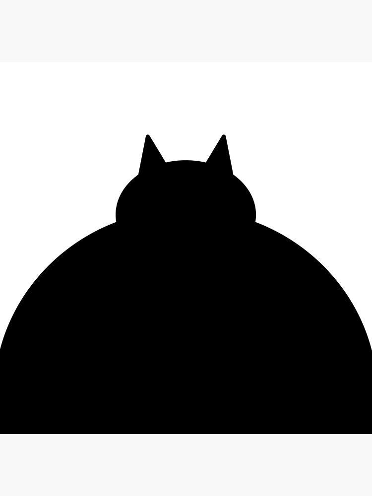 Fat Black Cat by Modnay