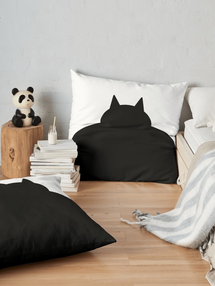 Alternate view of Fat Black Cat Floor Pillow