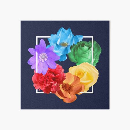 Download Lgbt Love Floral Vibrant Art Board Print By Radvas Redbubble