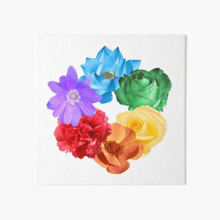 Download Lgbt Love Floral Vibrant Art Board Print By Radvas Redbubble