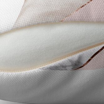 Alternate view of Spliced mixed rose gold marble Floor Pillow