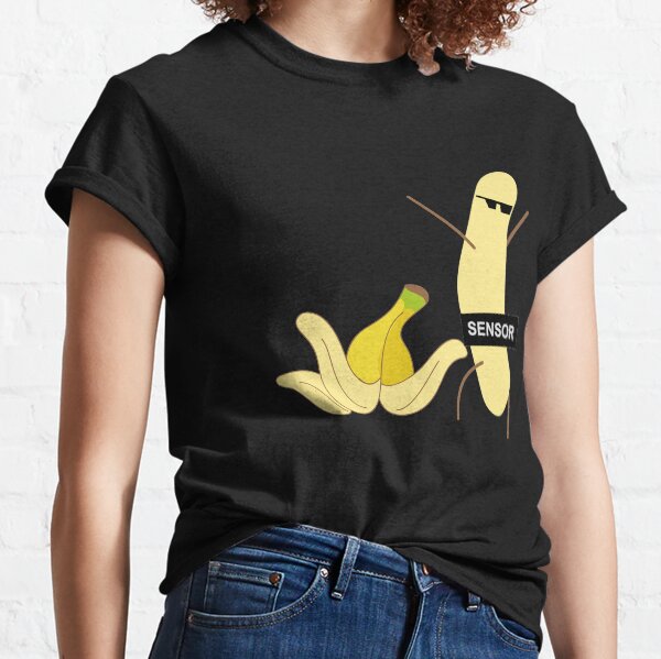 censored banana t shirt