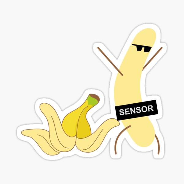 Naked Banana Censored Sticker For Sale By TheRealaen Redbubble