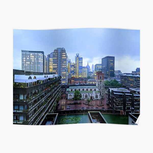 City of London Rooftops Poster