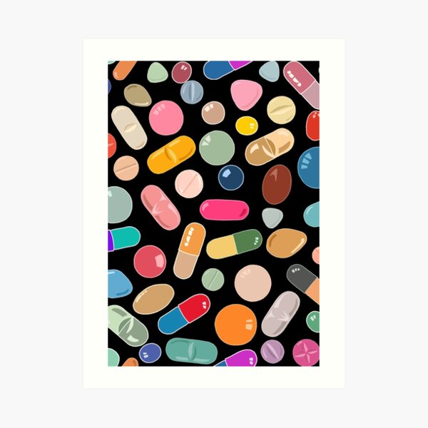 Unicorn Pills Art Print