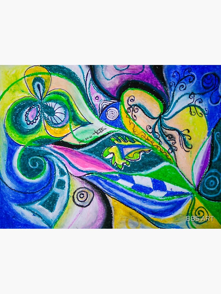 Blue Green Tones Movement Abstract by brunobenedetti