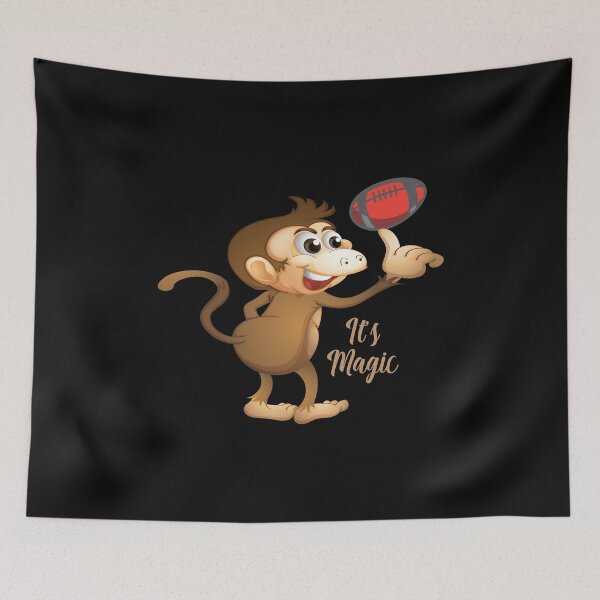 Item preview, Cute funny Monkey It is magic american football tee designed and sold by Peter Azeez.