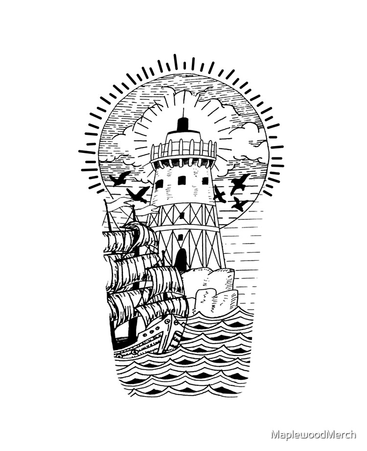 cape hatters lighthouse tattoo Archives  Queens Gambit Tattoo