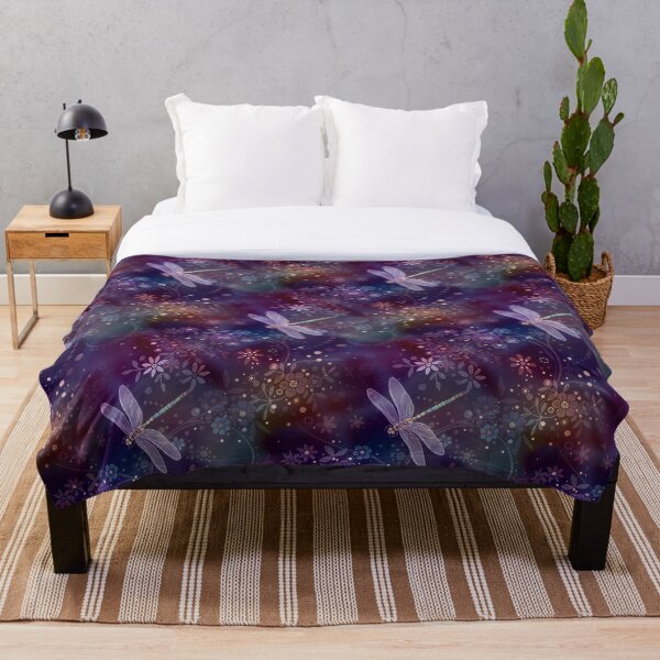 Dreamy Dragonflies Throw Blanket