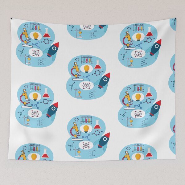 Item preview, Youth Blue Number #8 Years Old print Science Birthday Kids designed and sold by doodabobs.