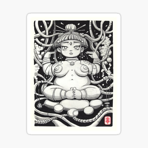Psychic Geisha Sticker