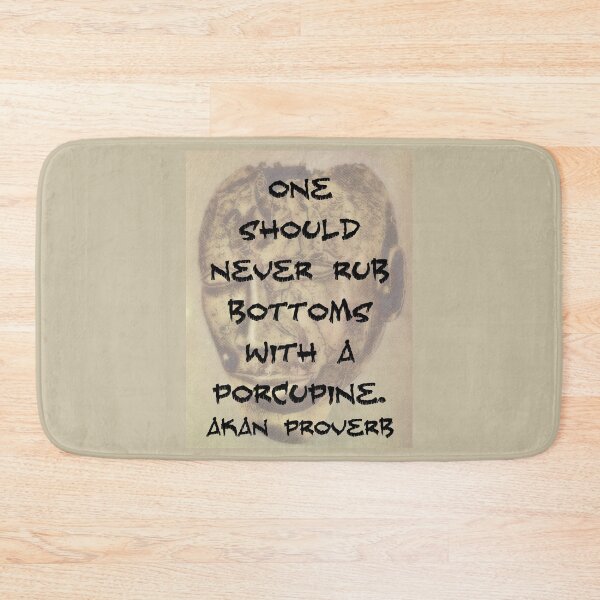 Item preview, One Should Never - Akan Proverb designed and sold by CrankyOldDude.