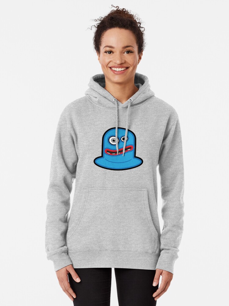 Pullover Hoodie, Blue Monster designed and sold by Claudiocmb
