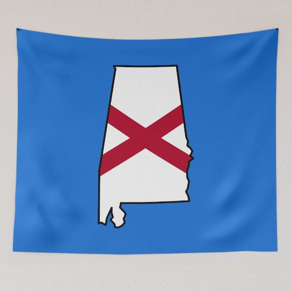 Item preview, U.S. STATE FLAGS/OUTLINES - ALABAMA designed and sold by WOOFANG.