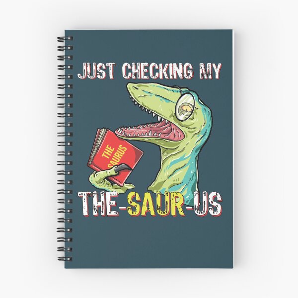 Item preview, Cute Humor Funny T Rex Reading Book and Thesaurus Dinosaurs Pun Animal Gift for Kids designed and sold by Freid.