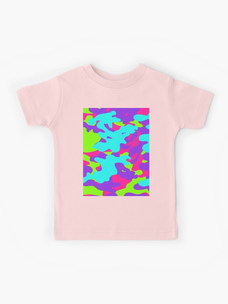 Neon Purple Pink Blue and Lime Green Camo Camouflage