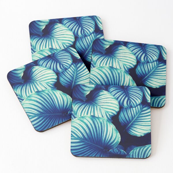 Item preview, Beautiful Big Blue Tropical Leaves designed and sold by lyndseyart.