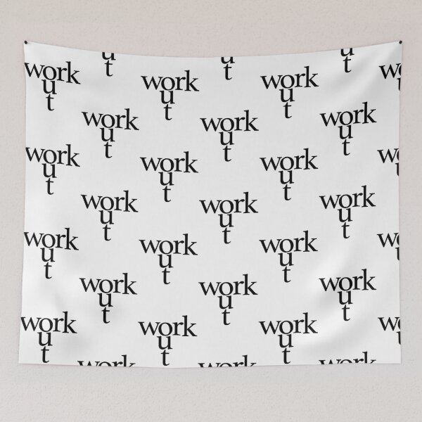 Item preview, workout saying font design designed and sold by KleinJenny.