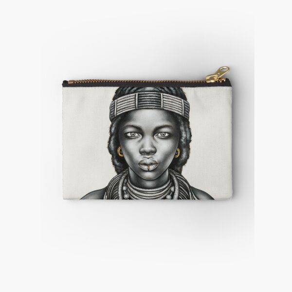 Item preview, Tribal Girl with Lip Ring designed and sold by colourclash.