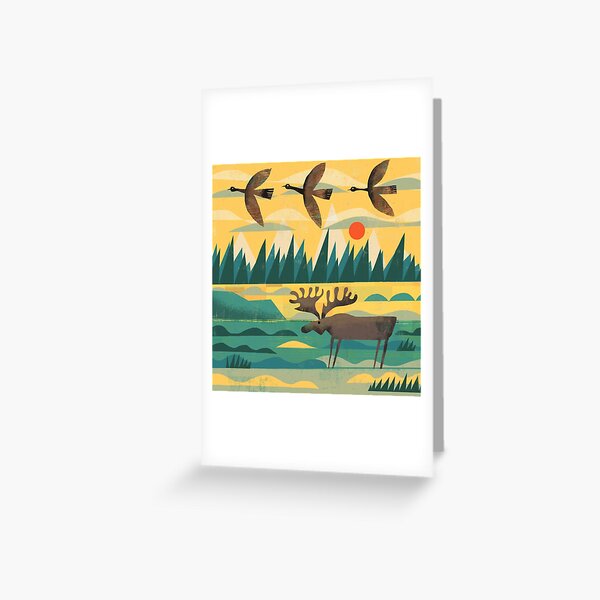 Item preview, Geese and Moose designed and sold by gklucas.