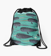 Narwhals and Narbirds Drawstring Bag