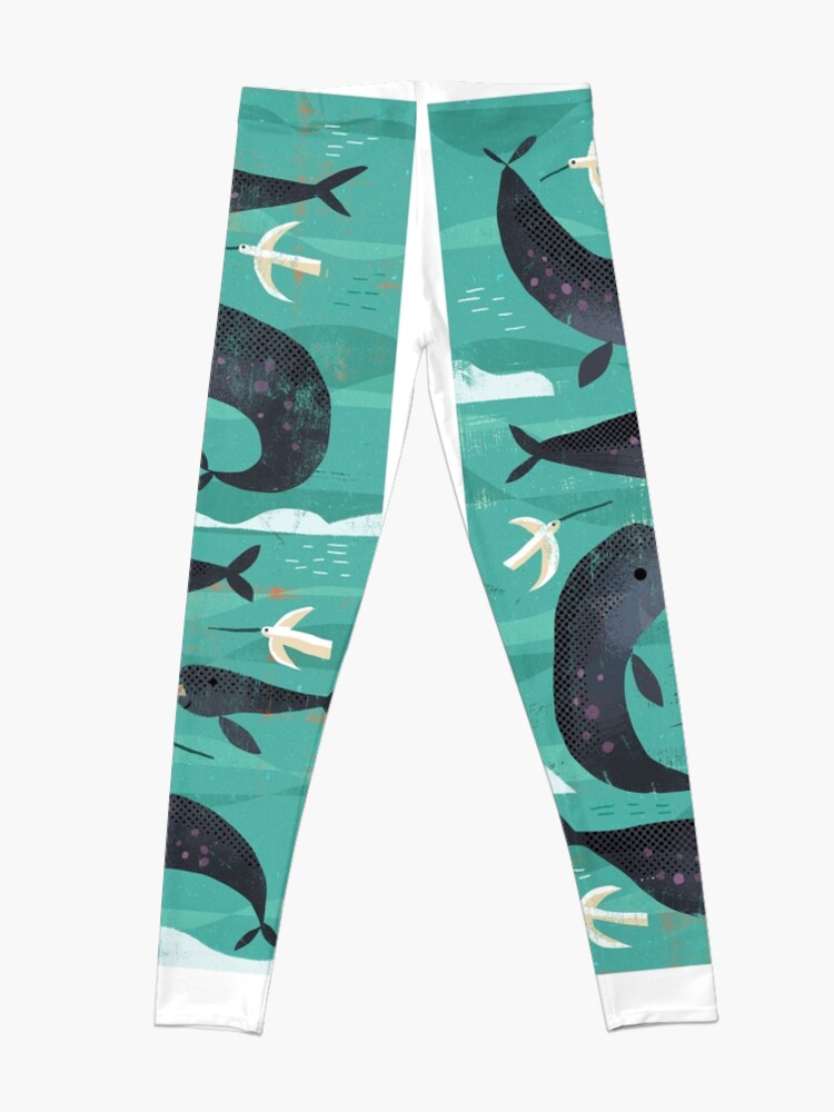 Alternate view of Narwhals and Narbirds Leggings
