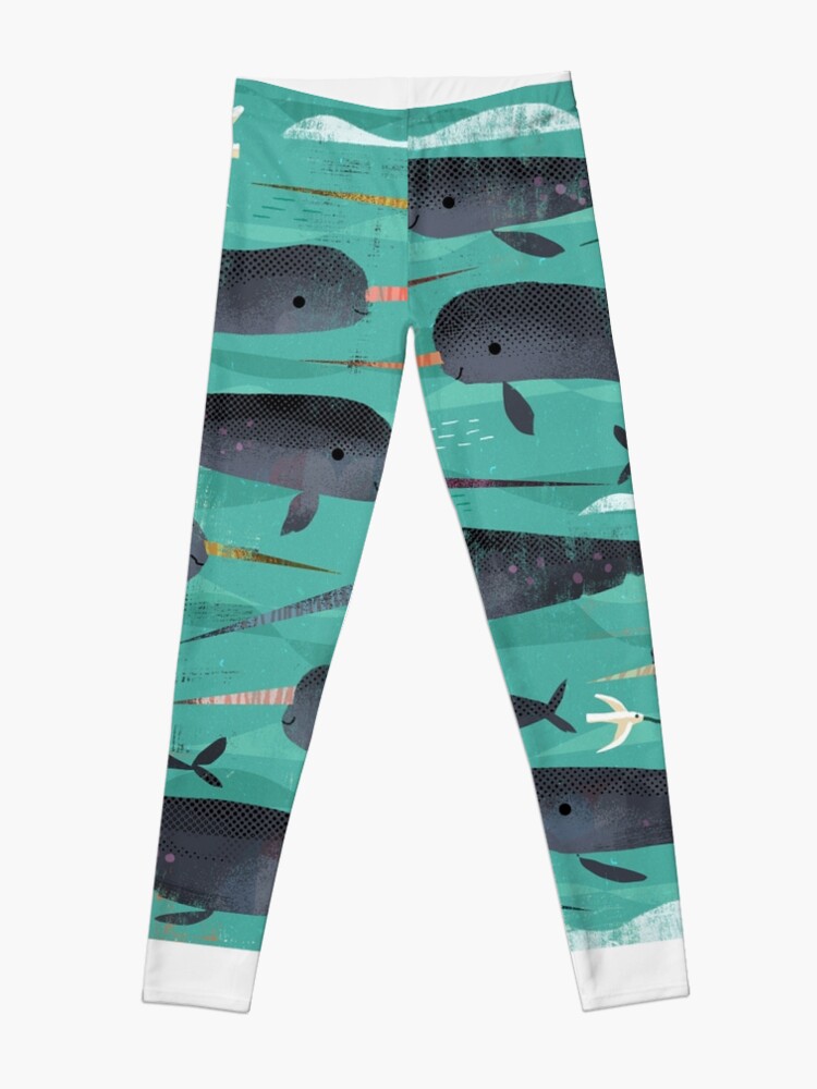 Alternate view of Narwhals and Narbirds Leggings