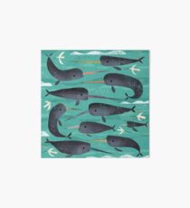 Narwhals and Narbirds Art Board Print