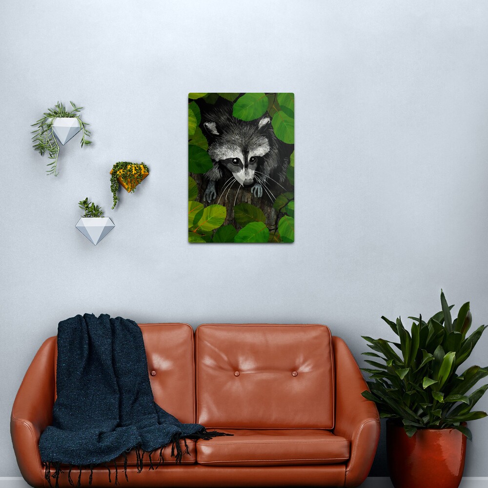 Raccoon Metal Print