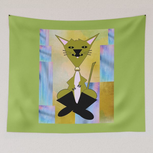 Item preview, A Funny Little Cat Wearing Big Black Boots  designed and sold by innerspectrum.