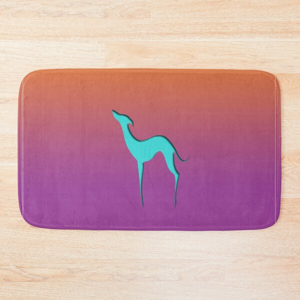 Item preview, Greyhound Dog silhouette Purple Orange Blue designed and sold by edrawings38.
