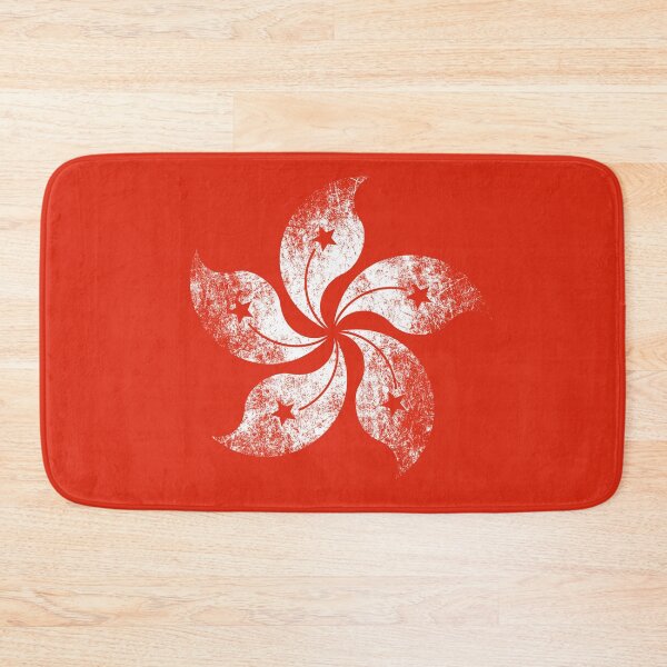 Item preview, Distressed Hong Kong Black Orchid Blossom Emblem designed and sold by Dator.