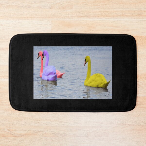 Item preview, Coloured swans designed and sold by Julie Bell.
