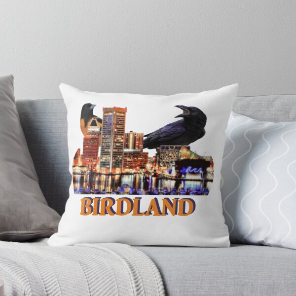 Baltimore Football and Baseball Hybrid Design Throw Pillow